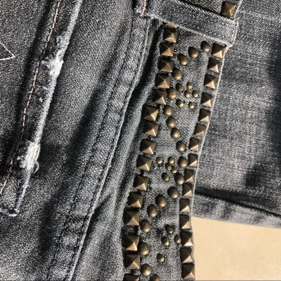 COPY - 7 For All Mankind black faded A pocket jeans sz 27 - Picture 9 of 16